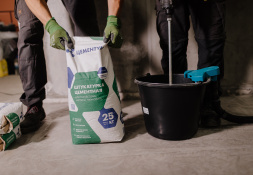 Приготовление раствора цементной штукатурки